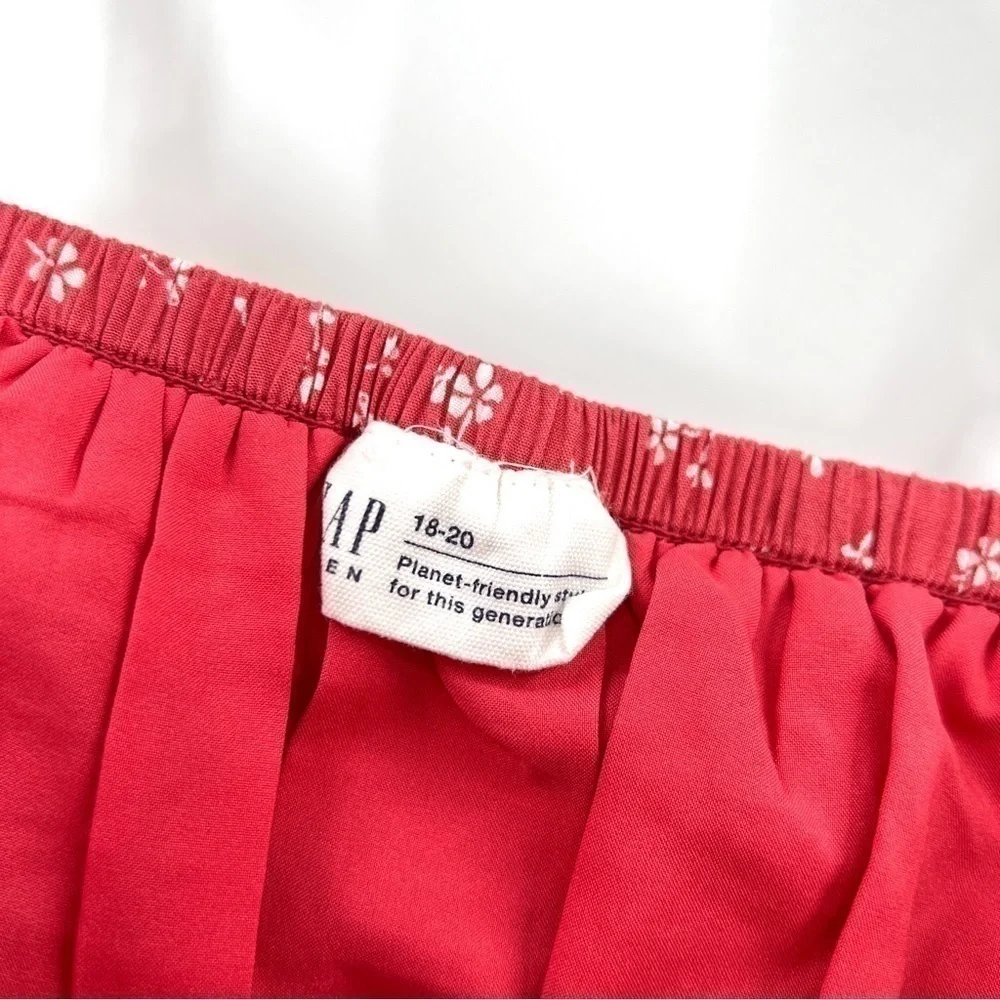 GAP Girls Red-ish Pink Adjustable Spaghetti Strap Lightweight Dress Size 18-20